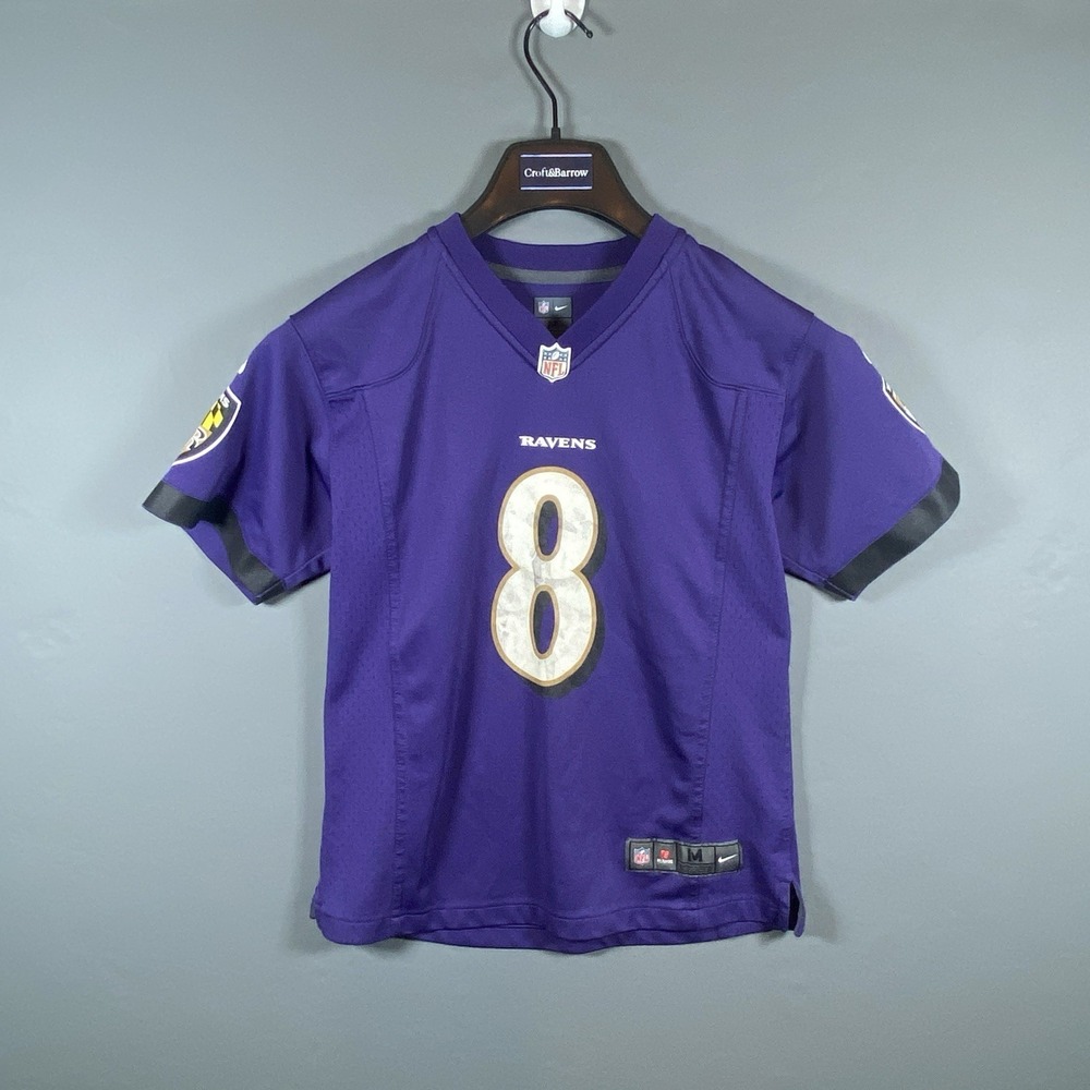 Nike Baltimore Ravens Lamar Jackson Jersey Mens Medium #8 On Field NFL Players